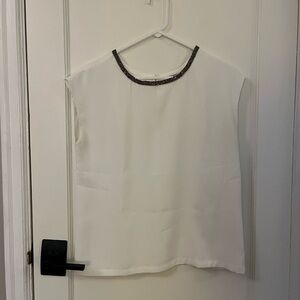 Halogen Embellished Sleeveless Top